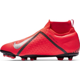 Zapatillas de fútbol Nike Phantom Vsn Elite Df Mg Jr AO3289-600 multicolor rojo 2