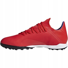 Botas de fútbol adidas X 18.3 Tf M BB9399 multicolor naranjas y tintos 2