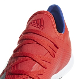 Botas de fútbol adidas X 18.3 Tf M BB9399 multicolor naranjas y tintos 3