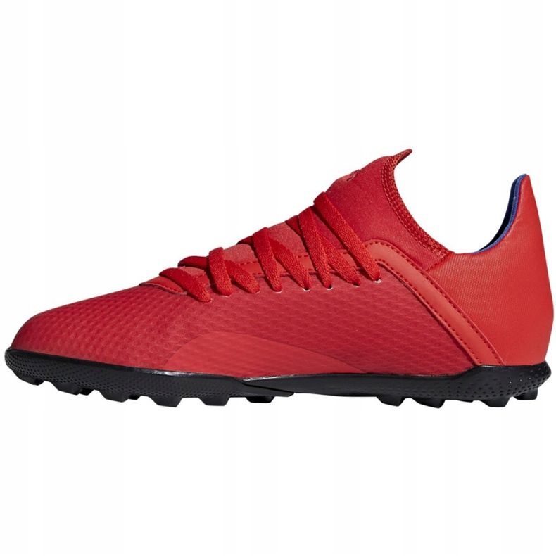 Botas de fútbol adidas X 18.3 Tf Jr BB9403 multicolor rojo 2