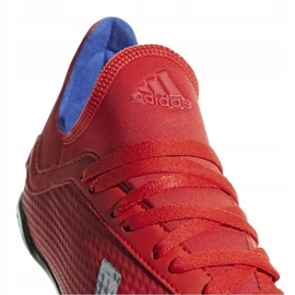 Botas de fútbol adidas X 18.3 Tf Jr BB9403 multicolor rojo 5