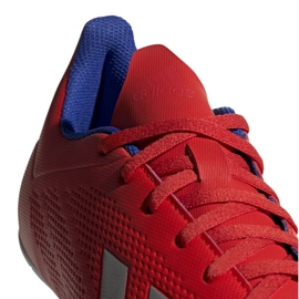 Zapatos de interior adidas X 18.4 In M BB9406 multicolor rojo 3