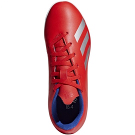 Zapatos de interior adidas X 18.4 In Jr BB9410 multicolor rojo 1