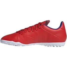 Botas de fútbol adidas X 18.4 Tf M BB9413 multicolor rojo 2