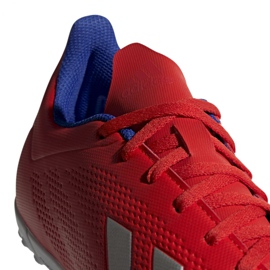 Botas de fútbol adidas X 18.4 Tf M BB9413 multicolor rojo 3