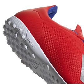 Botas de fútbol adidas X 18.4 Tf M BB9413 multicolor rojo 4