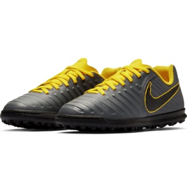 Zapatillas de fútbol Nike Tiempo Legend 7 Club Tf Jr AH7261-070 negro gris 4
