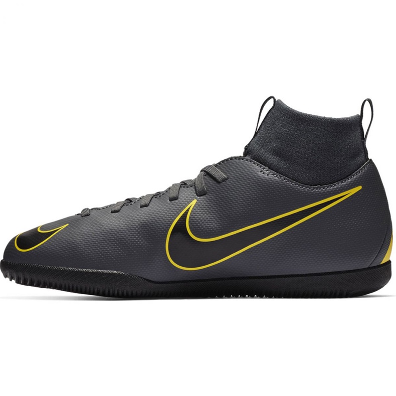 Zapatos de interior Nike Mercurial Superfly X 6 Club Ic Jr AH7346-070 negro gris 1 Zapatos de interior Nike Mercurial Superfly X 6 Club Ic Jr AH7346-070 negro gris 1