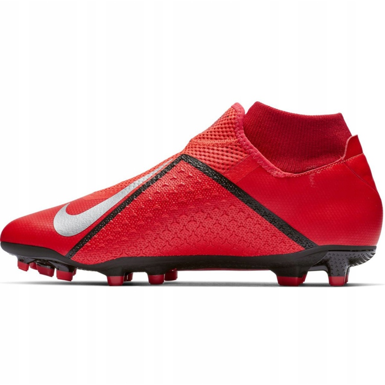 Zapatillas de fútbol Nike Phantom Vsn Academy Df FG / MG M AO3258-600 rojo rojo 2