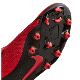 Zapatillas de fútbol Nike Phantom Vsn Academy Df FG / MG M AO3258-600 rojo rojo 5