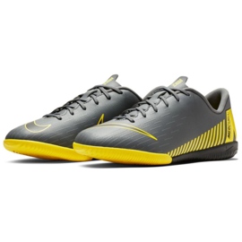 Zapatos de interior Nike Mercurial VaporX 12 Academy Gs Ic Jr AJ3101-070 gris gris 3