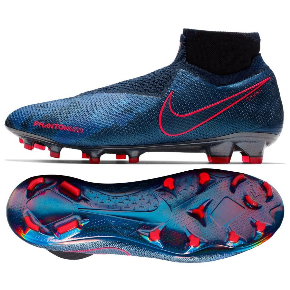 Zapatillas de fútbol Nike Phantom Vsn Elite Df Fg M AO3262 440 azul azul Zapatillas de fútbol Nike Phantom Vsn Elite Df Fg M AO3262 440 azul azul