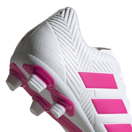 Botas de fútbol adidas Nemeziz 18.4 FxG M D97990 blanco multicolor 4