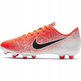 Zapatillas de fútbol Nike Mercurial Vapor 12 Academy Mg Jr AH7347-801 multicolor rojo 2 Zapatillas de fútbol Nike Mercurial Vapor 12 Academy Mg Jr AH7347-801 multicolor rojo 2
