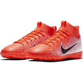 Zapatillas de fútbol Nike Mercurial Superfly X 6 Academy Tf Jr AH7344-801 multicolor naranja 3
