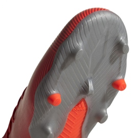 Botas de fútbol adidas Nemeziz 19.3 Fg Jr F99951 rojo rojo 5