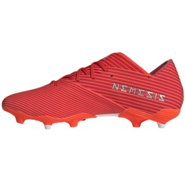 Botas de fútbol adidas Nemeziz 19.2 Fg M F34385 rojo rojo 2