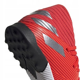 Botas de fútbol adidas Nemeziz 19.3 Tf Jr F99941 rojo rojo 4