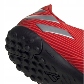 Botas de fútbol adidas Nemeziz 19.4 Tf Jr F99935 rojo naranjas y tintos 4