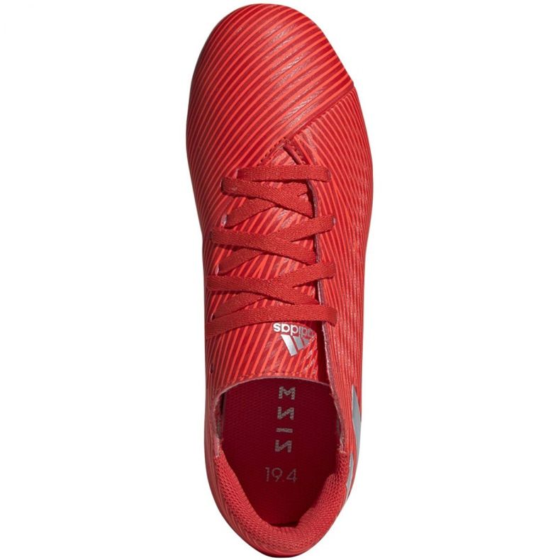 Botas de fútbol adidas Nemeziz 19.4 FxG Jr F99948 rojo rojo 1