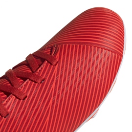 Botas de fútbol adidas Nemeziz 19.4 FxG Jr F99948 rojo rojo 3