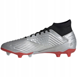 Botas de fútbol adidas Predator 19.3 Fg M F35595 rojo plata 1 Botas de fútbol adidas Predator 19.3 Fg M F35595 rojo plata 1