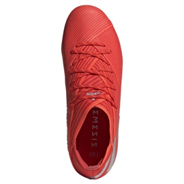 Las botas de fútbol adidas Nemeziz 19.1 Fg Jr F99955 rojo rojo 2 Las botas de fútbol adidas Nemeziz 19.1 Fg Jr F99955 rojo rojo 2