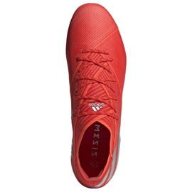 Botas de fútbol adidas Nemeziz 19.1 Sg M F99855 rojo rojo 2