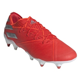 Botas de fútbol adidas Nemeziz 19.1 Sg M F99855 rojo rojo 3