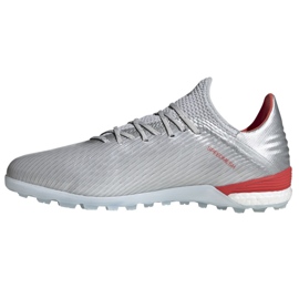 Botas de fútbol adidas X 19.1 Tf M G25752 multicolor plata 1