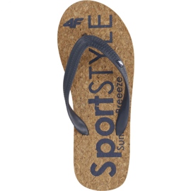 Pantuflas 4f W H4L19-KLD002 30S azul marino oscuro marrón 1