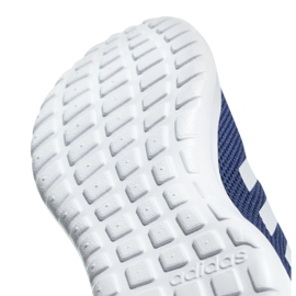 Zapatillas de running adidas Lite Racer Cln M B96566 blanco azul marino 3