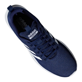 Zapatillas de running adidas Lite Racer Cln M B96566 blanco azul marino 9