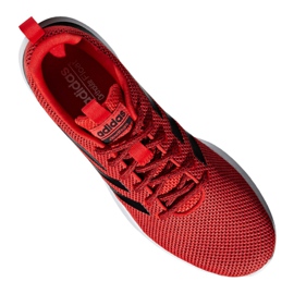Zapatillas de running adidas Lite Racer Cln M F34571 negro rojo 8