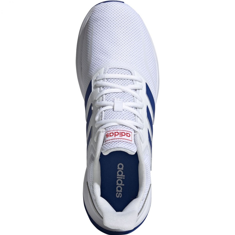 Zapatillas de running adidas Runfalcon M EF0148 blanco azul 2