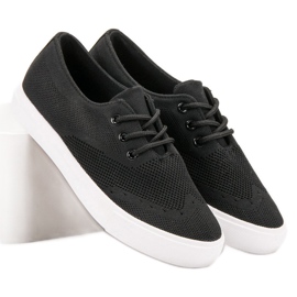 SHELOVET Zapatillas Textiles Negras negro 4