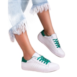 SHELOVET Zapatillas con cordones blanco 3