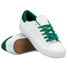 SHELOVET Zapatillas con cordones blanco 2