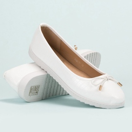 Comer Bailarinas blancas elegantes blanco 2