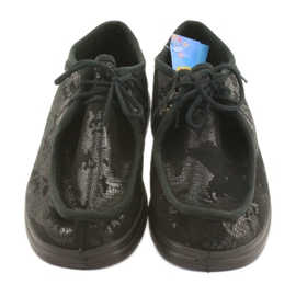 Zapatos de mujer befado pu 871D008 negro gris 3