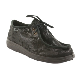 Zapatos de mujer befado pu 871D008 negro gris 1