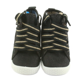 Calzado infantil befado 547P003 negro gris amarillo 3