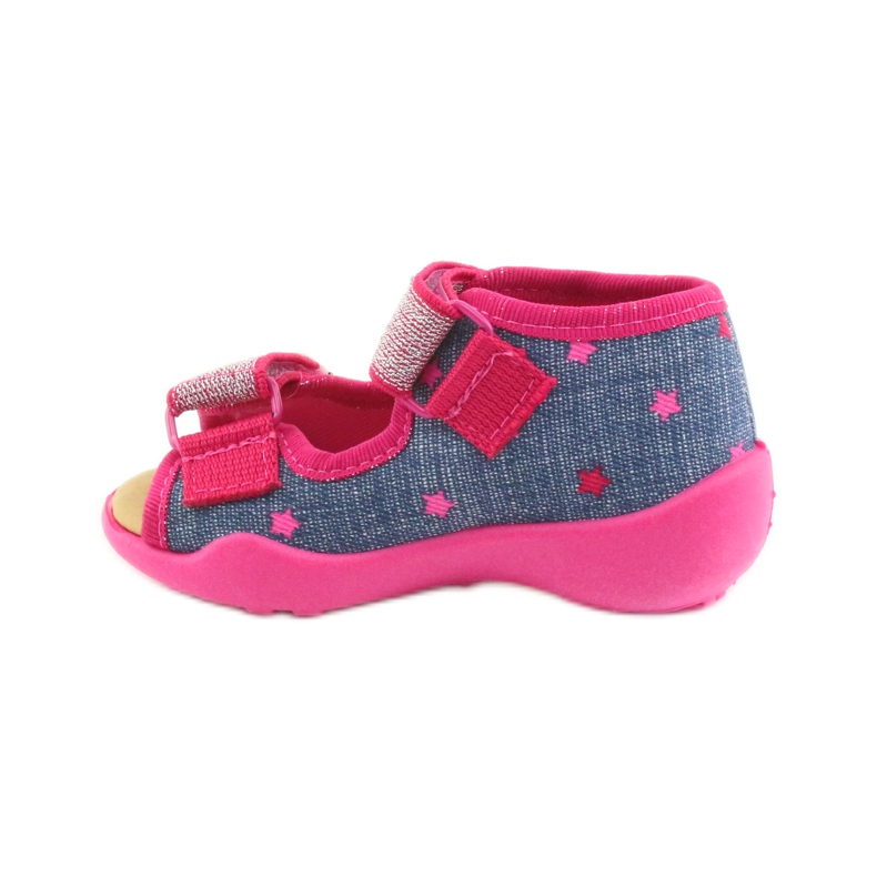 Sandalias befado pantuflas, plantilla de piel azul rosa 2