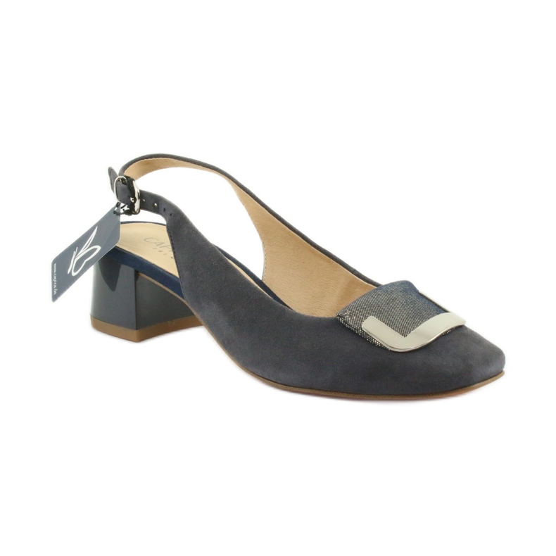 Sandalias de mujer Caprice con hebilla 29500 azul marino 1