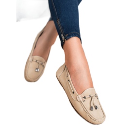 SHELOVET Mocasines beige 2