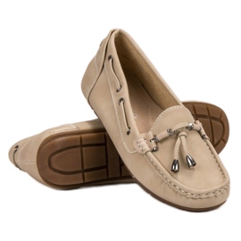 SHELOVET Mocasines beige 1