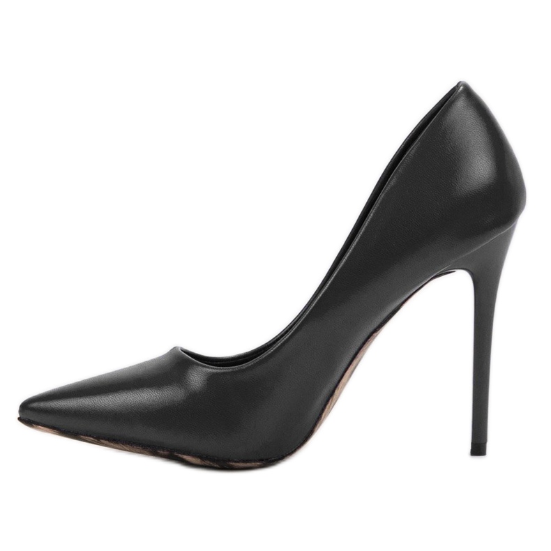 SHELOVET Tacones altos sexy negro 1