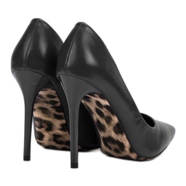 SHELOVET Tacones altos sexy negro 2