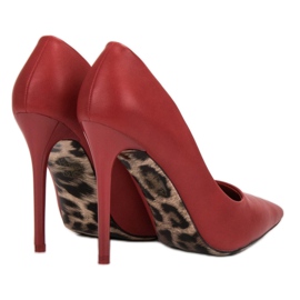 SHELOVET Tacones altos sexy rojo 5