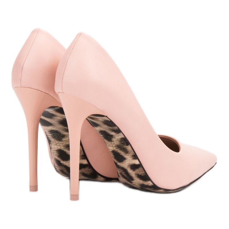 SHELOVET Tacones altos sexy rosado 2